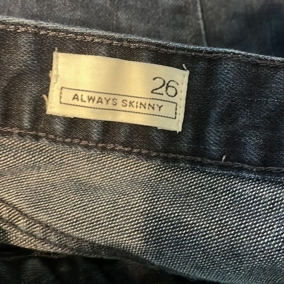 Gap Always Skinny Leopard Print Blue Jeans 26 - Picture 10 of 11